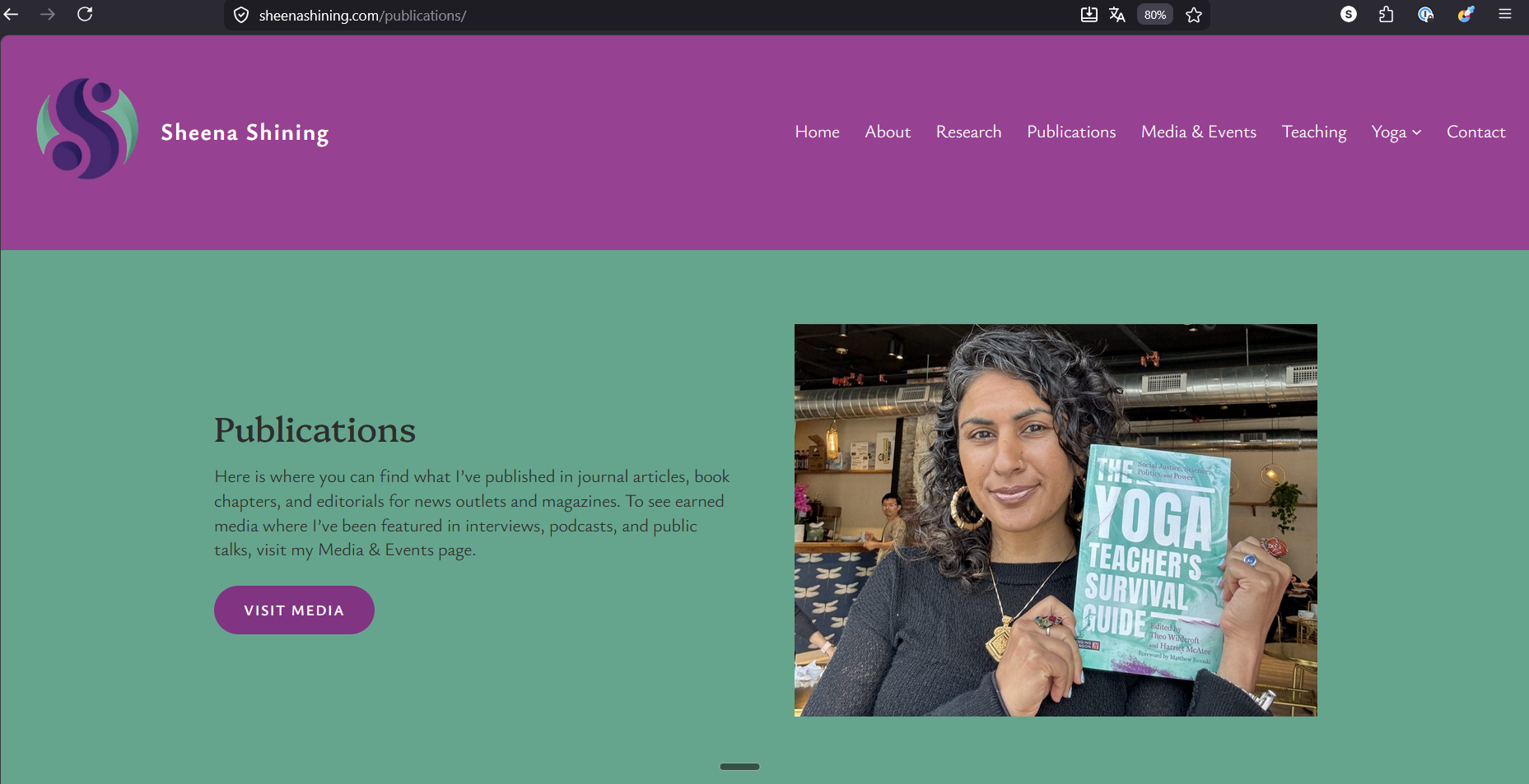 sheenashining.com current publications page