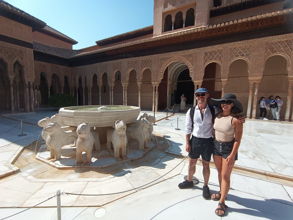 Sylvan and Shayna at the Nasrid Palace